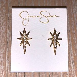 Jessica Simpson Gold Stud Earrings
